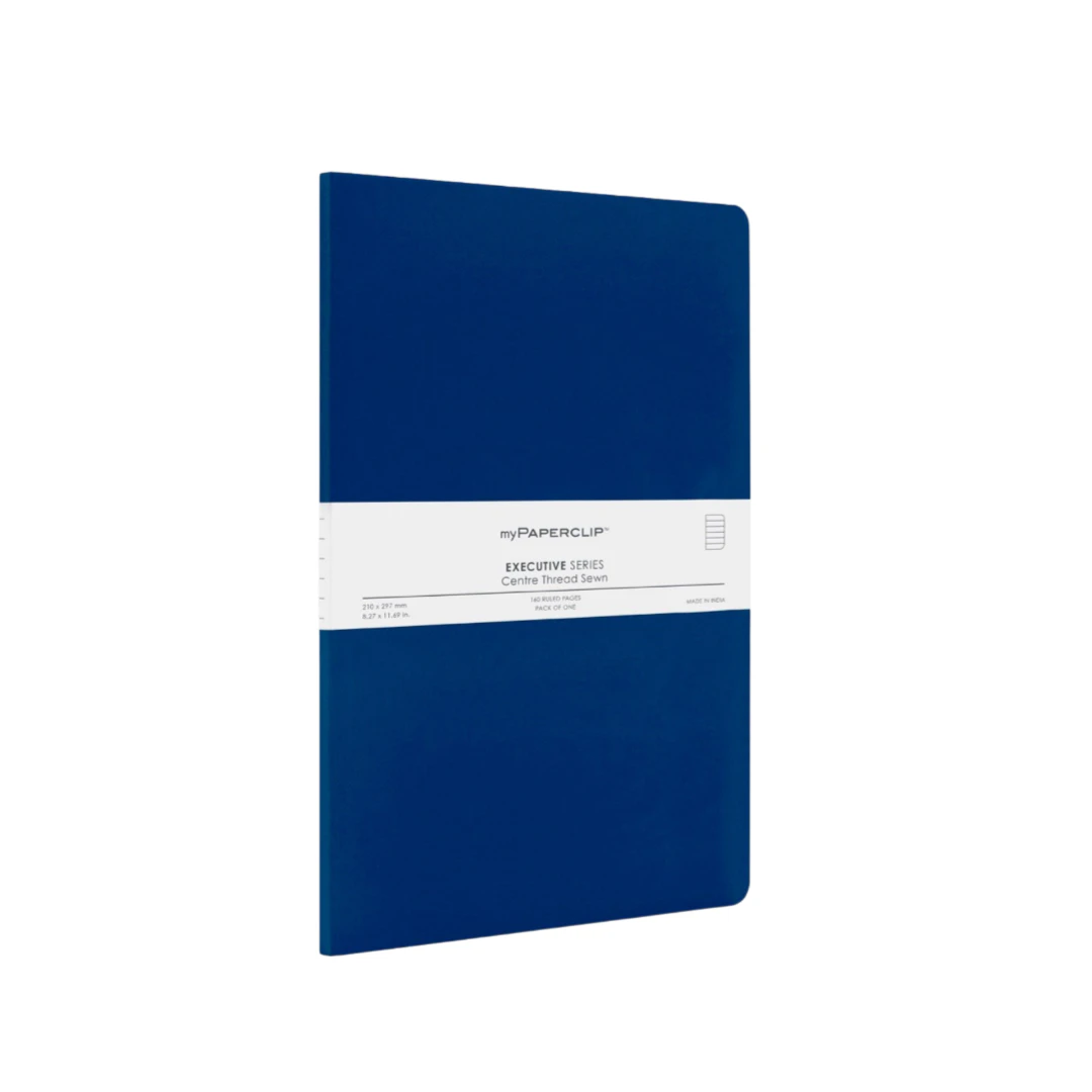 Executive Series B5 Notebook | Soft Cover Journal 160 Pages 80 GSM - Blue