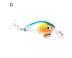 4.5cm Artificial Fishing Lifelike Lure Crankbait Wobbler Fish Swim Bait Tackle - D