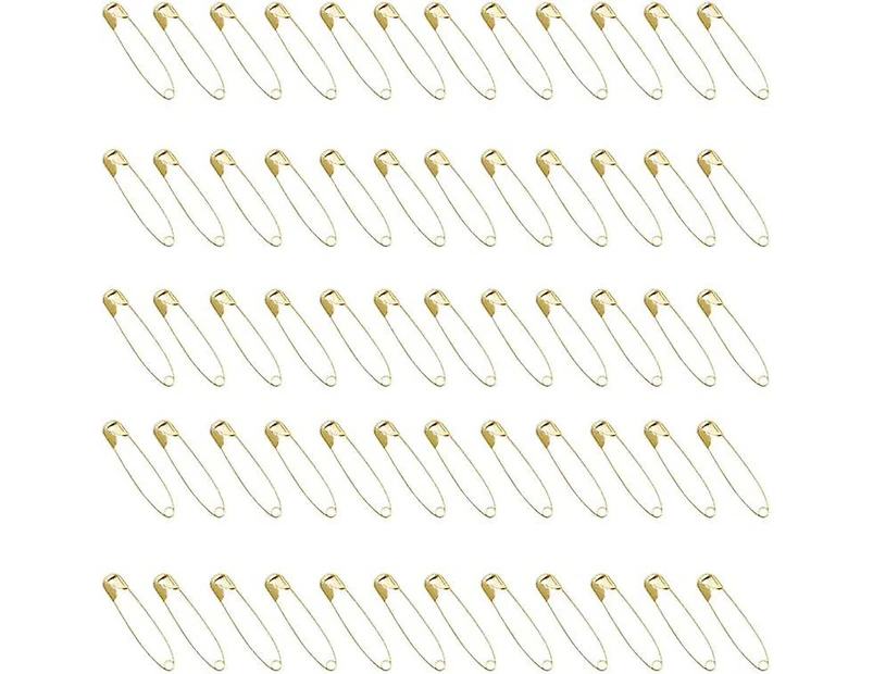 Mini Gold Safety Pins, 22mm Small Dress Pin, Stainless Steel Art Craft Pins, Tiny Tag Pins For Clothes Sewing(100 Pcs, Gold)