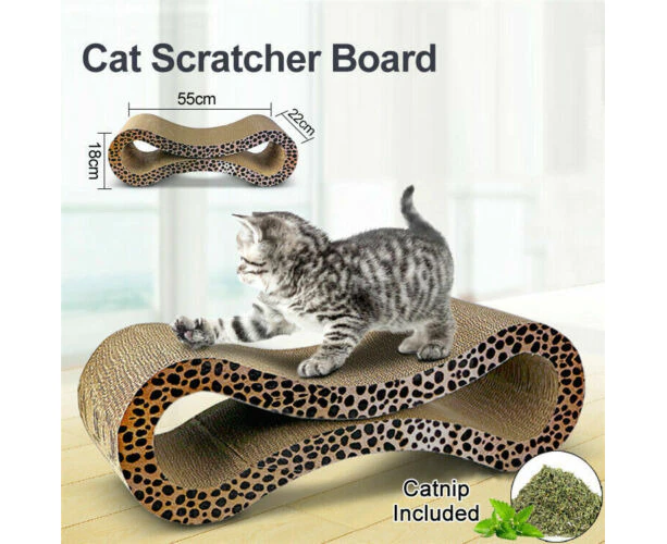 Cat Scratcher Scratching Board Corrugated Cardboard Scratch Bed Toy Mat Sofa