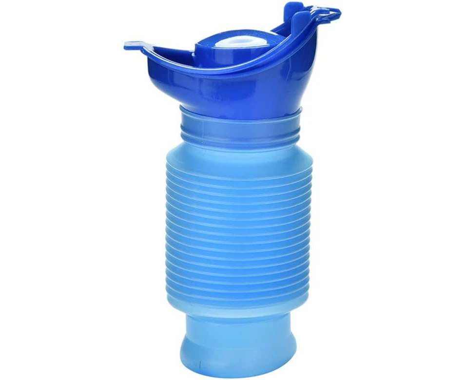 Emergency Urinal 750 ML, Portable Mini Outdoor Camping Travel Shrinkable Personal Mobile Toilet Potty Pee Bottle for Kids Adult