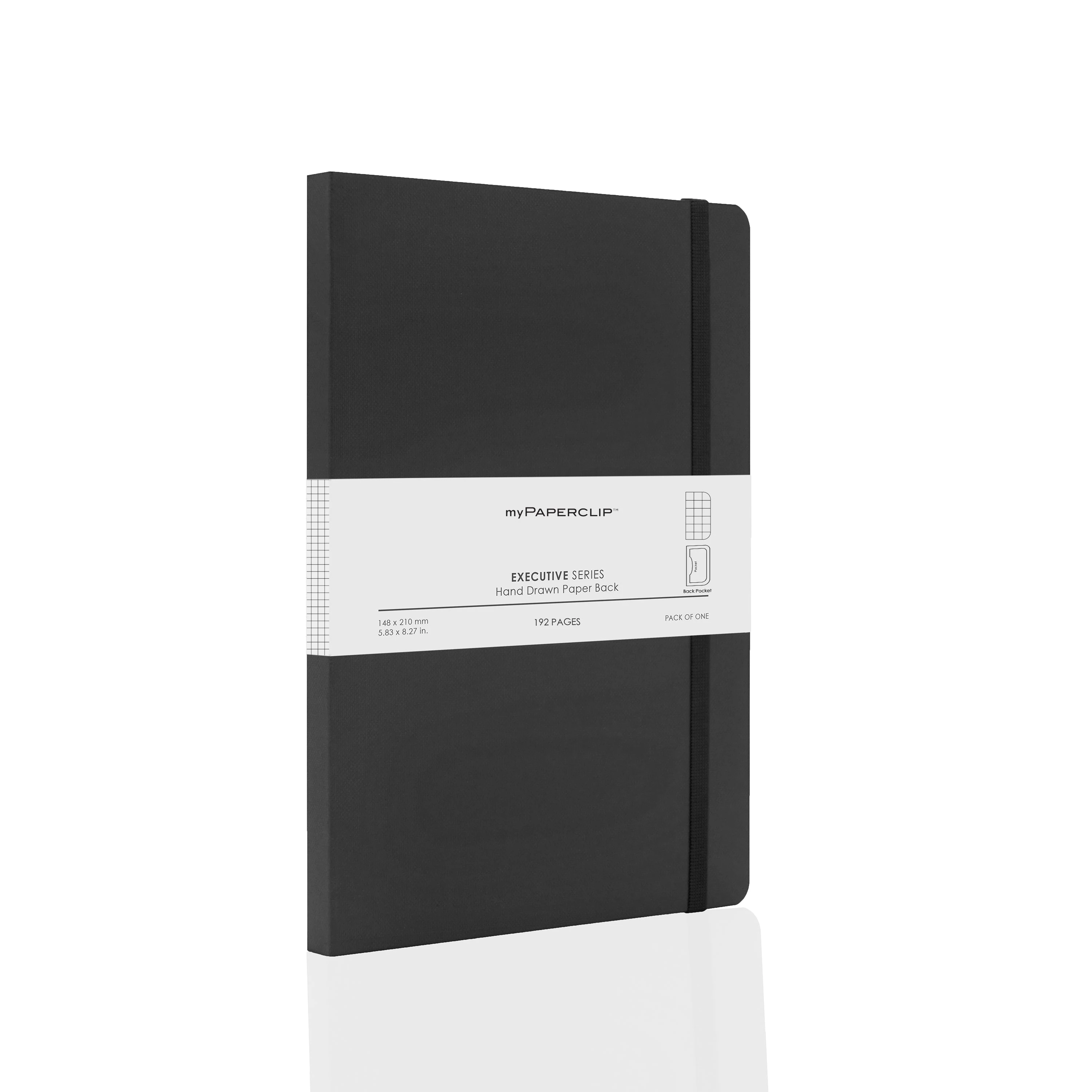 Executive Series A5 Notebook Soft Cover 80 GSM - Black