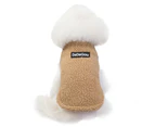 -l-Dog winter clothes fashionable warm pet cashmere cotton vest