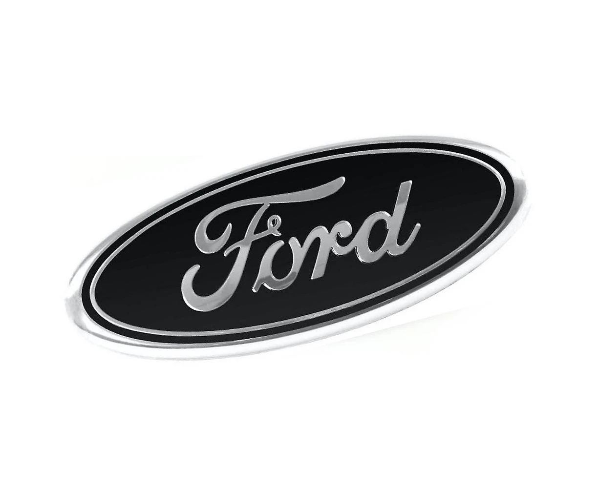 Black 9" 3 pin ford oval grill badge emblem for transit van mk6 mk7 2006 - 2014