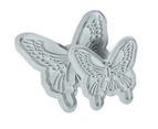 2 Pcs Butterfly Cake Fondant Decorating Sugarcraft Cookie Cutters Tool Mold