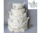 2 Pcs Butterfly Cake Fondant Decorating Sugarcraft Cookie Cutters Tool Mold