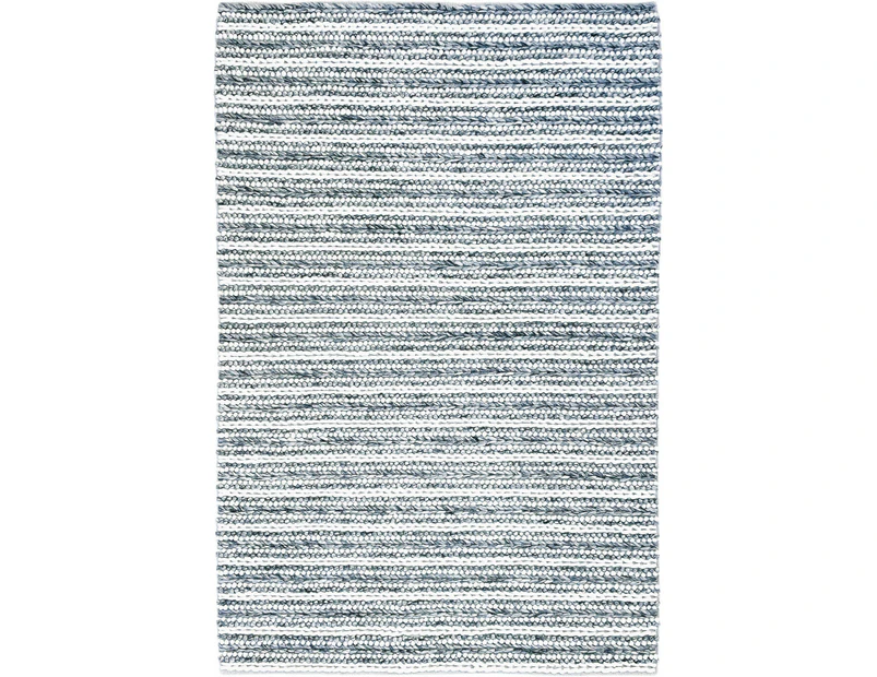 Stream Hand Woven Thick Grey Wool Rug