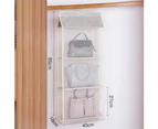 Fufu 2/3/4-Layer Dust-proof Wardrobe Storage Bags Foldable Hanging Holder Organizer-Grey-Four Layer