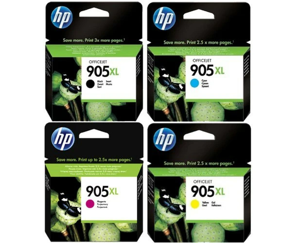 HP No. 905XL Set of 4 High Yield Ink Cartridges