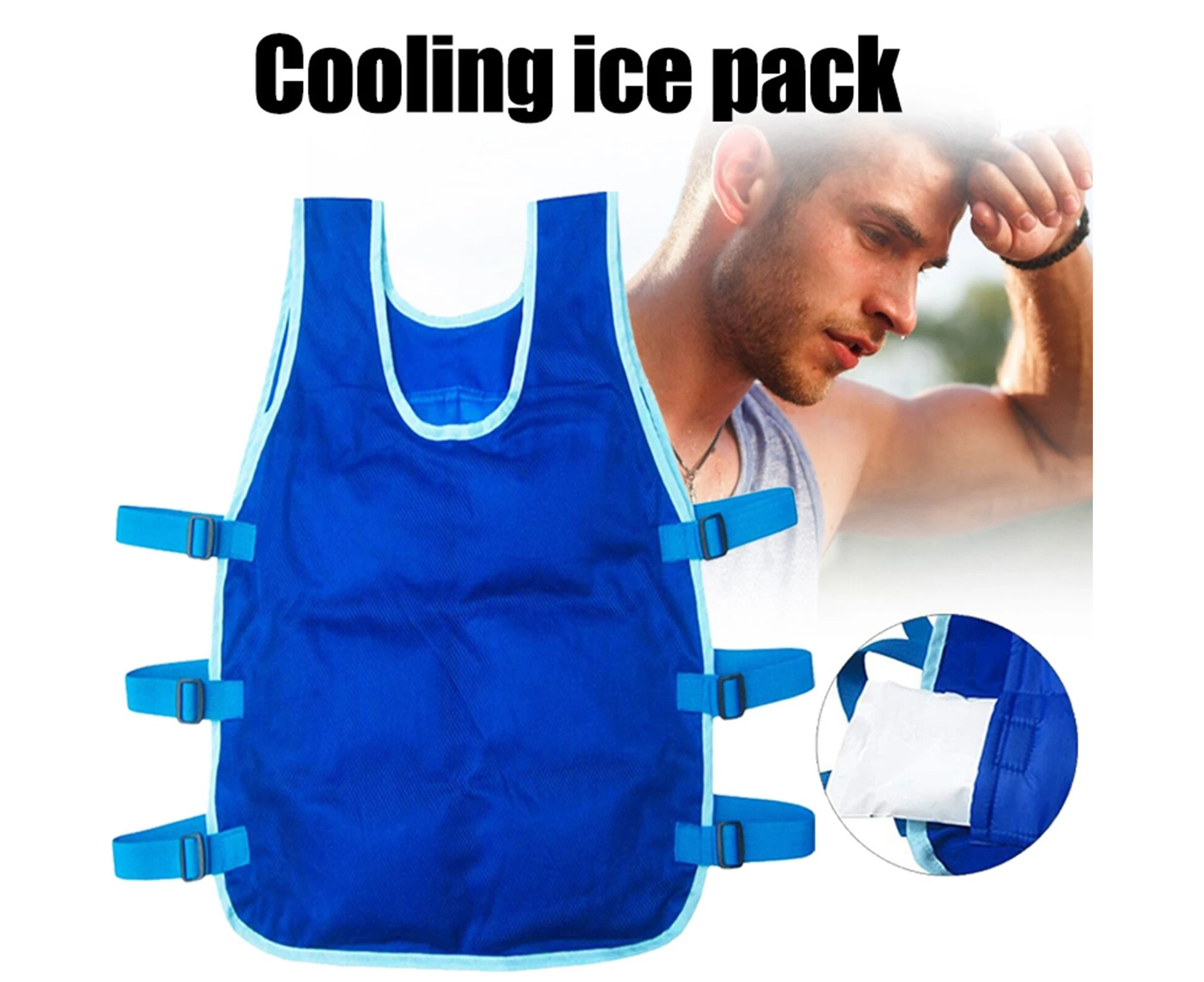 Summer Cooling Vest with 24PCS Ice packs for Teens Men and Women Fishing Cycling