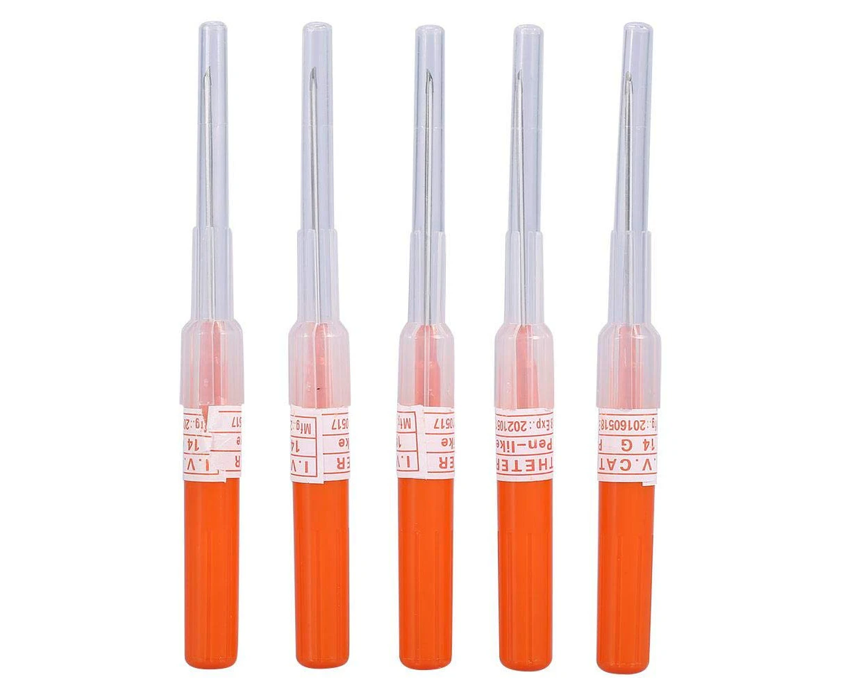 Piercing Needles, 6 Pcs 14 Gauge Ear Nose Piercing Needles, for Disposable Piercing Set, Body Piercing Tool