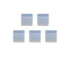 Buutrh 5PCS Black Plug Protector Cap White USB Charging ExtensionTransparent-