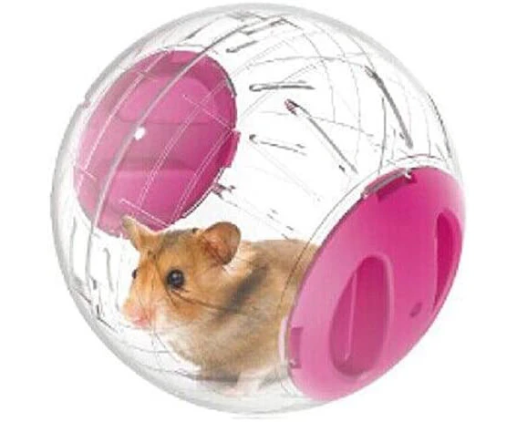 Hamster Ball Crystal 12cm Running About Sports Fitness Wheel Small Animal Toy Dragon Cat Cage Accessories Little Mouse Running Ball Little Hamster