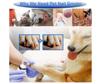 2 Speed Rechargeable LCD Dog Nail Grinder