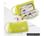 Big Capacity Pencil Case Pouch Pen Case Simple Stationery Bag School College Office Organizer for Teens Girls Adults Student Yellow