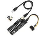 Buutrh Professional PCI-E Adapter Card Plug Play PCI-E 1X to 16XBlack-