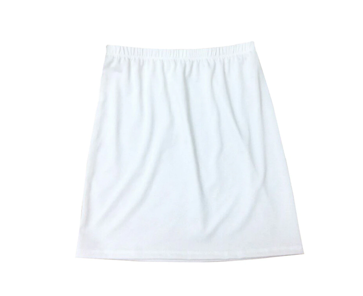 Half Slip Skin Friendly Polyester Underskirt Under Dress Slip For Women White