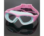 Kids Swim Goggles, Anti-Fog,UV Protection, with Earplugs, HD Swim Goggles$Kids Swimming Goggles Child Waterproof Swim Goggles with earplugs - Blue&Pink