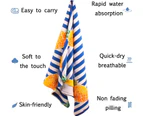 Extra Large Beach Towel - Large Thick Microfiber Absorbent Bath Towel For Pool & Bath