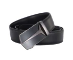 Men's Real Leather Ratchet Dress Casual Belt, Cut to Exact Fit, Elegant Gift 125cm