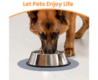 2 Pcs Pet Placemat , Mat for Prevent Food and Water Overflow, Suitable for cat and dog style1