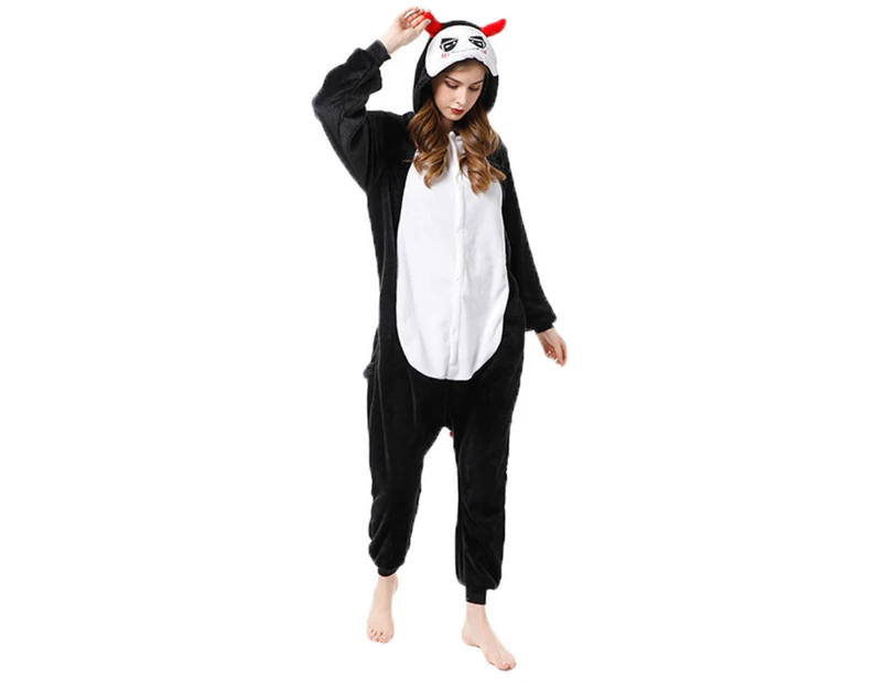 Costume Bay Adult Unisex Devil Onesie Kigirumi Animal Pajamas Halloween Costume Jumpsuit