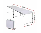 Folding Camping Table Portable Picnic Garden - 240CM