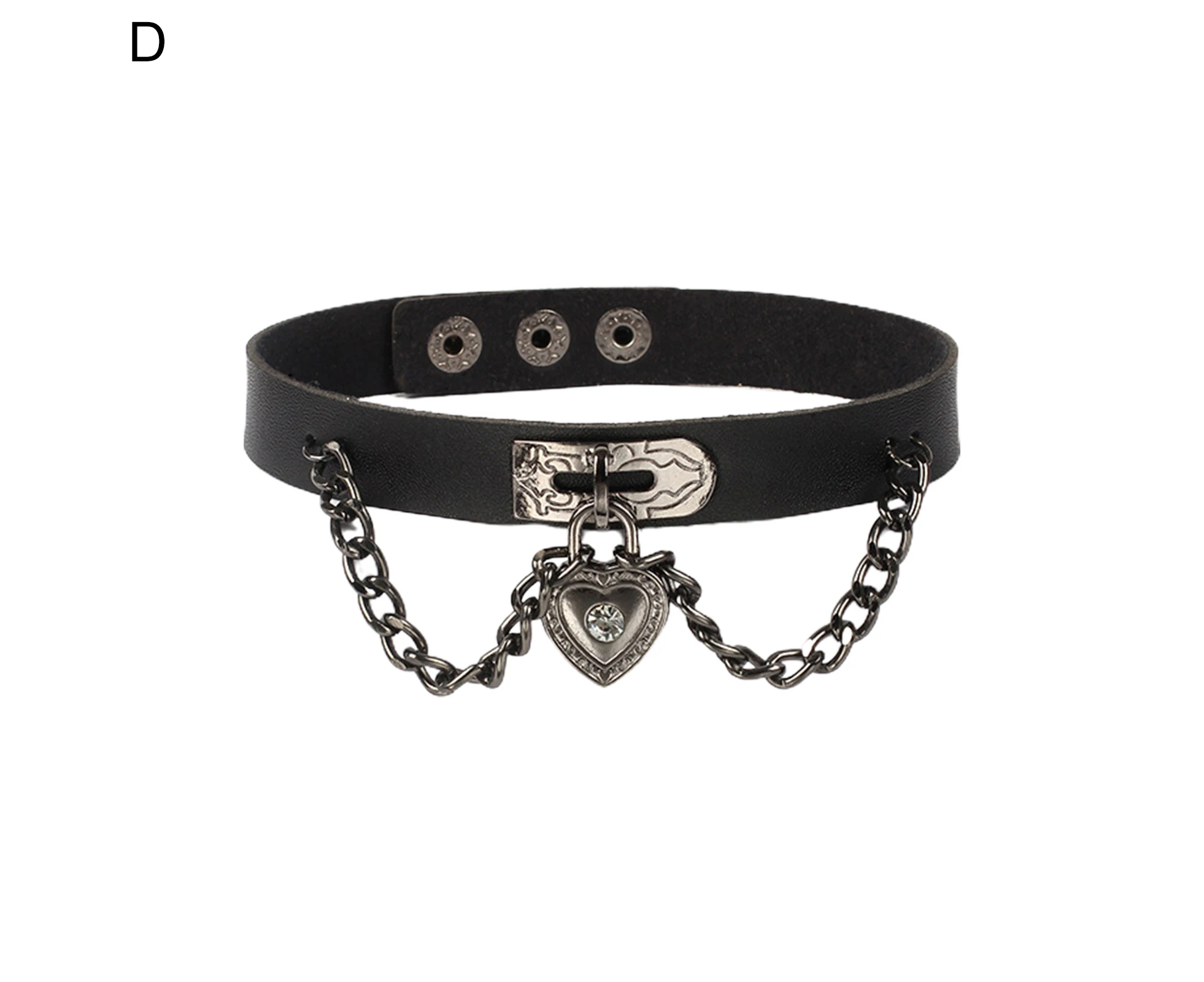 Stylish Choker Accessory Exquisite Rivets Choker-D