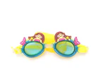 Kids Swim Cap&Goggle, Fun Swimming Cap&Goggle for Kids & Toddlers,High Elastic Silicone Waterproof Swim Cap with Anti-Fog Goggle Set