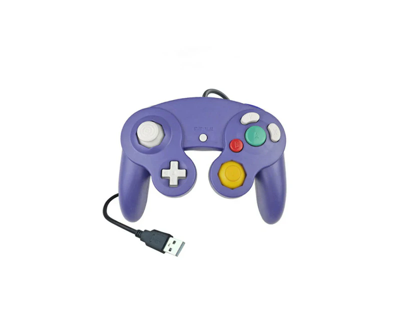 Ymall Classic Wired Controller Gamepad for Wii NGC PC MAC-Purple