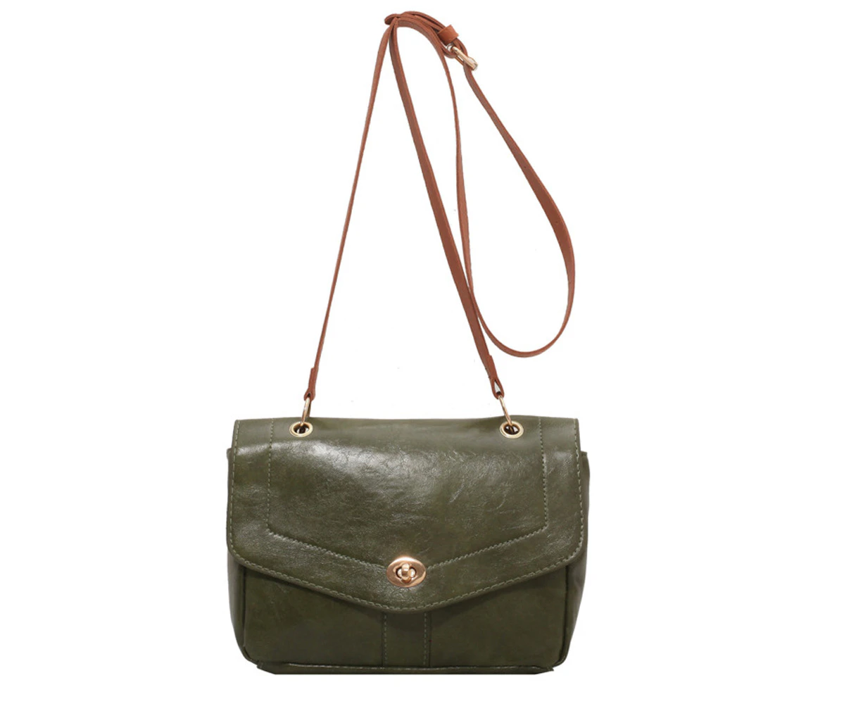 green*Crossbody Purses for Women Saddle Vintage Shoulder Handbags