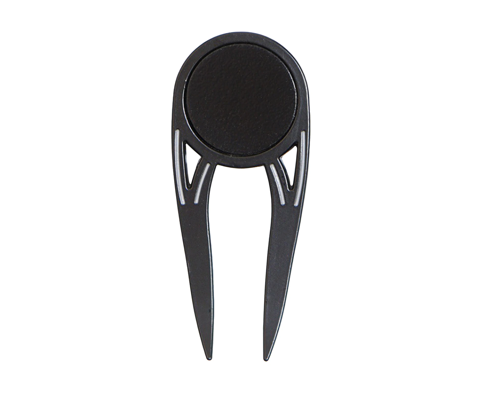 Golf Divot Tool Anti-oxidation Multi-functional Perfectly Fitment Bottle Opener Golf Divot Repair Tool for Outdoor - Black