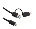 Buutrh High-performance Adapter Cable 30cm Type-C to USB 3.0