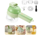 4 In 1 Handheld Electric Vegetable Cutter Set,Wireless Food Processor Electric Food Chopper