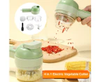 4 In 1 Handheld Electric Vegetable Cutter Set,Wireless Food Processor Electric Food Chopper