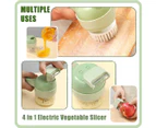 4 In 1 Handheld Electric Vegetable Cutter Set,Wireless Food Processor Electric Food Chopper