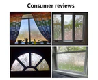 Electrostatic Window Privacy Film UV Blocking PVC DIY Removable Static Window Cling for Home-45cm unique value