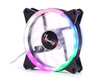 Buutrh Mute RGB LED Lights Cooler Heat Dissipation ToolRed-