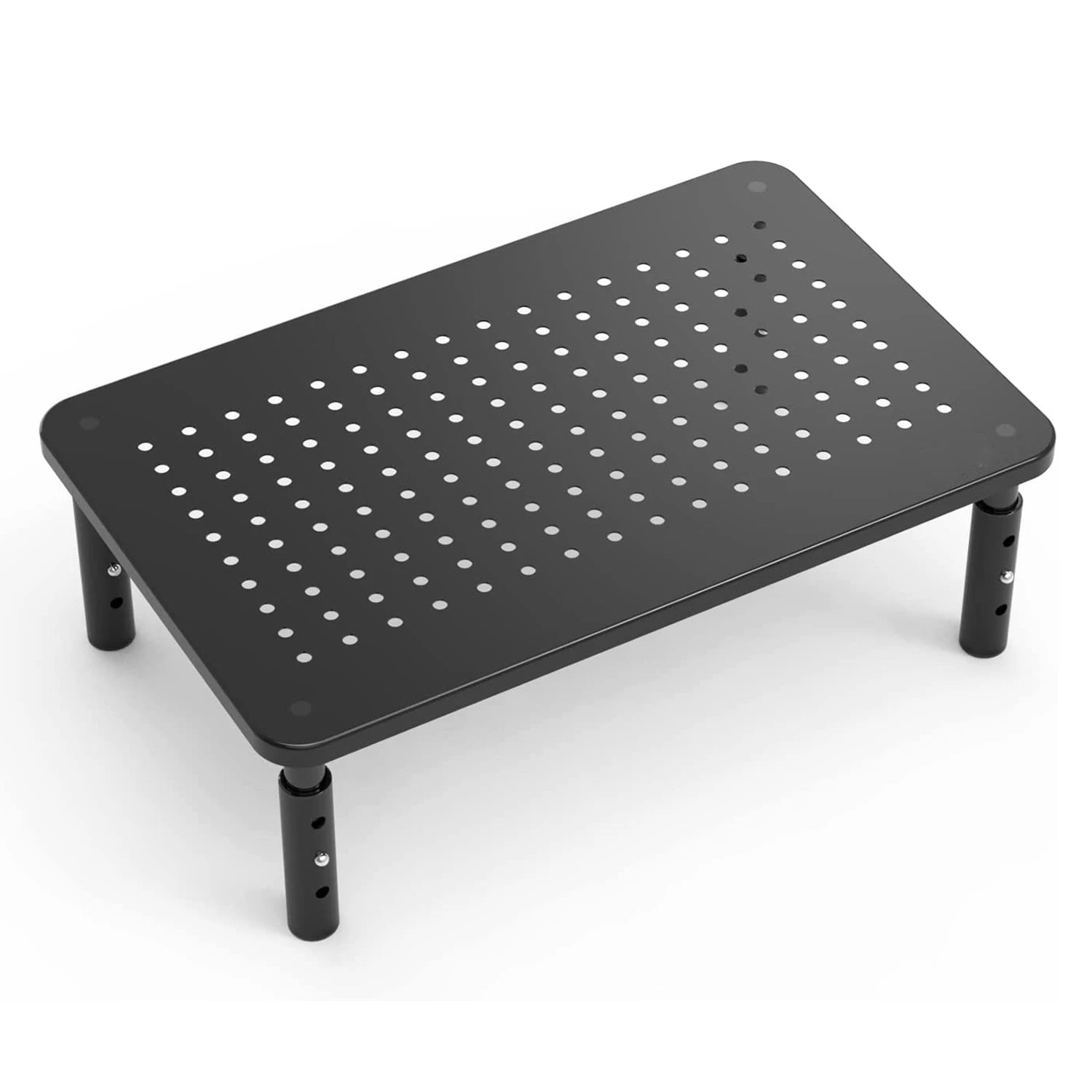 Monitor Stand Riser Adjustable Metal Mesh Up to 20Kg