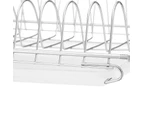 3 Tier Kitchen Dish Rack Stainless Steel Cup Drying Drainer Tray Cutlery Holder