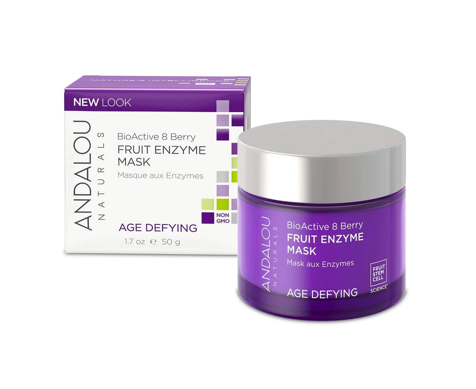 Andalou Naturals BioActive 8 Berry Fruit Enzyme Mask 50g