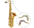 27mm Antique Brass Tenor Saxophone Bend Neck Sax Woodwind Instruments Parts - Antique Bronze