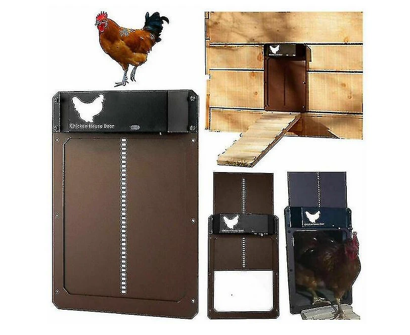 Automatic Chicken Coop Door Opener Hen House Light Sensor Closer