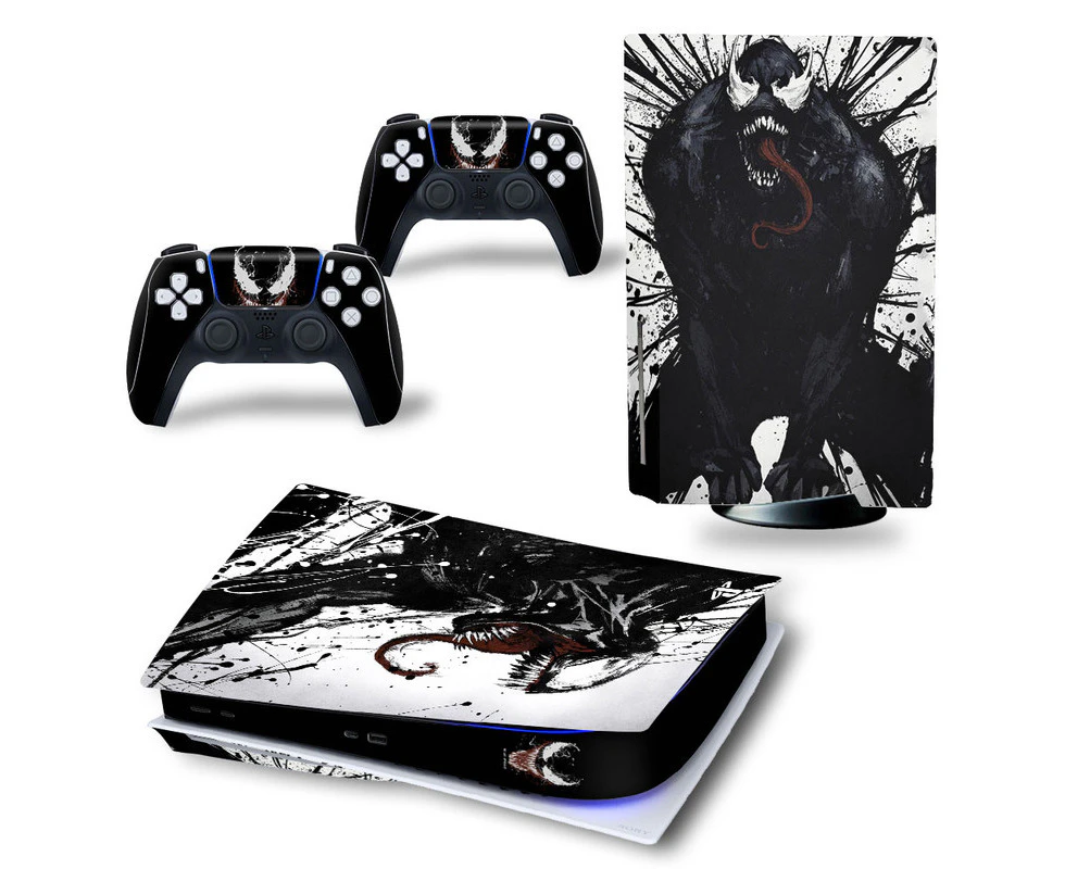 PS5 Disk Skin Vinyl Decal Cover for Sony Playstation Game Console + PS5 Controllers Sticker - TN-PS5Disk-2673