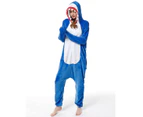 Costume Bay Adult Unisex Shark Onesie Kigirumi Animal Pajamas Halloween Costume Jumpsuit Sleepwear