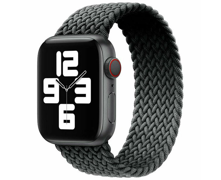 For Apple Watch Series Ultra SE 8 7 6 5 4 3 IWatch Band Nylon Strap 38mm/40mm/41mm - S - Black 5#