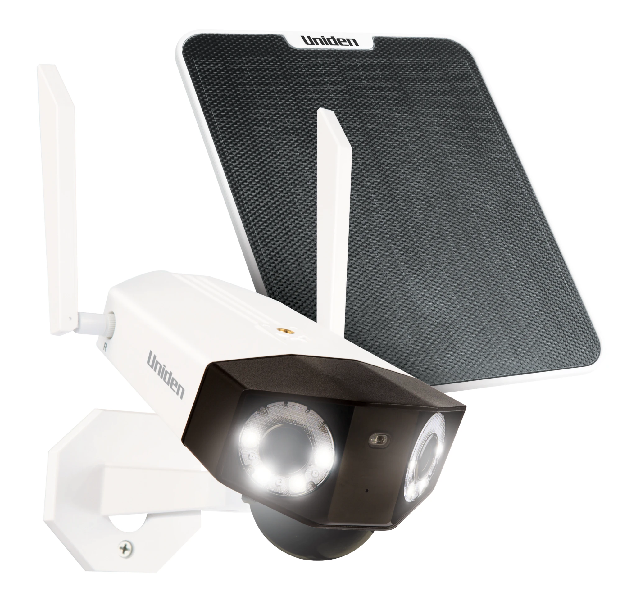 Uniden 100% Wirefree SMART 3K (6MP) Dual Lens Spotlight Security Camera with Solar Panel