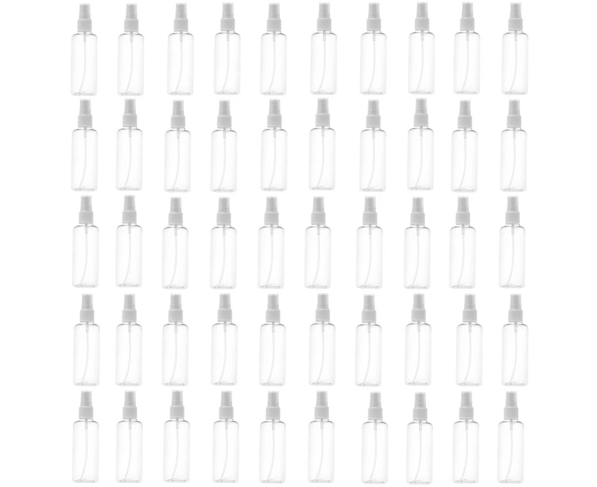 50x Clear Travel Transparent Plastic Perfume Atomizer Empty Spray Bottle 100ML