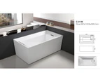 THH Acrylic Free Standing Bathtub White 800*1500*580