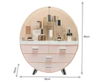 Makeup Case Cosmetic Organizer Portable Carry Storage Box Jewelry Drawer Holder Pink